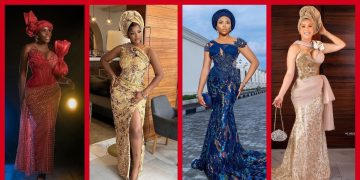Exquisite Nigerian Lace Asoebi Styles-Volume 62