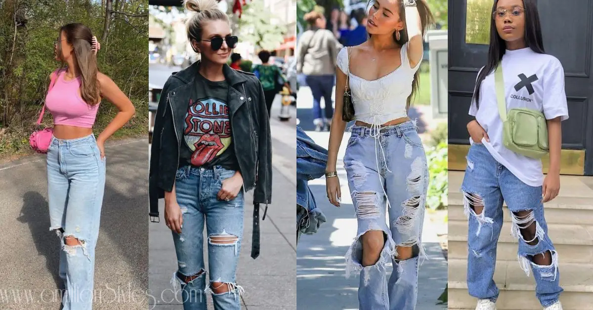 Ripped Jeans Street Style Reigning Now