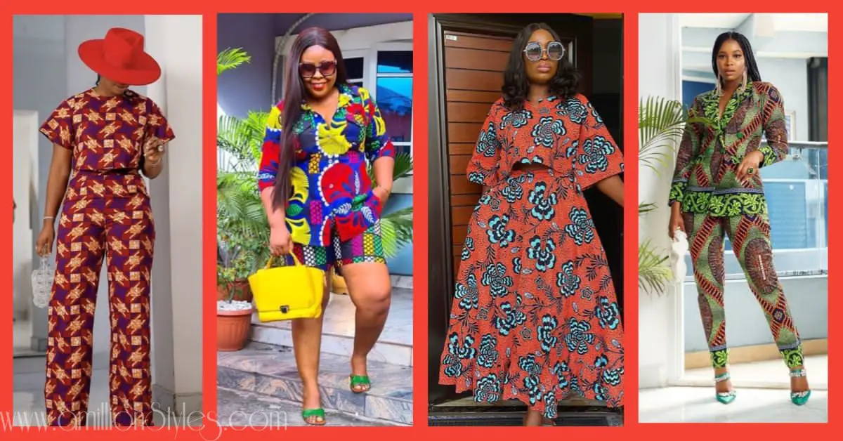Ankara Two-Piece Outfit Styles in Trend for Ladies