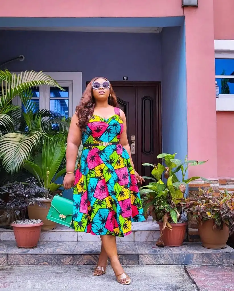 Short Ankara Gown Styles for Mothers