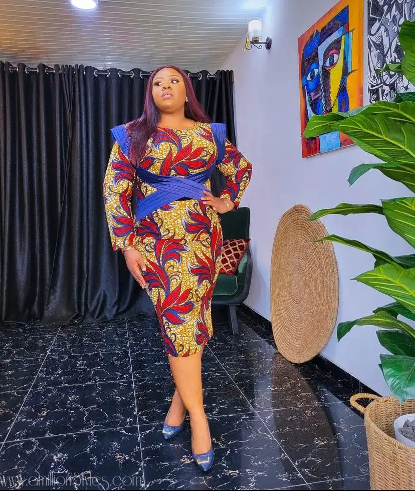 Short Ankara Gown Styles for Mothers