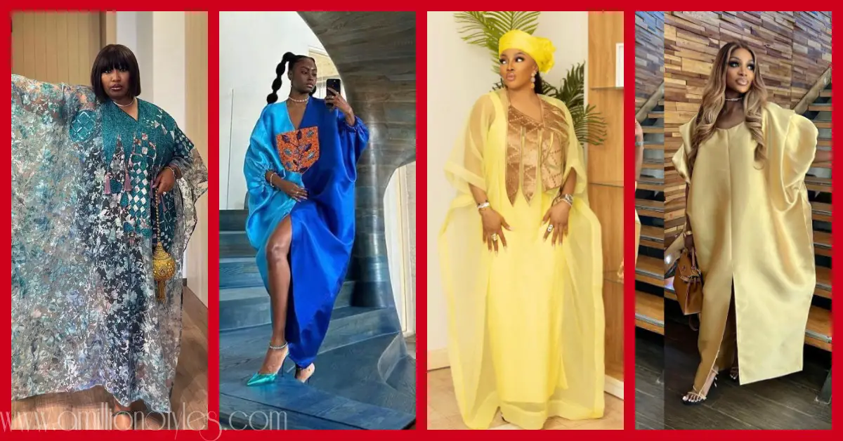10 Beautiful Rich Aunty Agbada Styles
