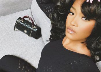 #KekePalmer posed for the 'Gram in a $385 #Wolford jumspuit. What say you?
 IG/R