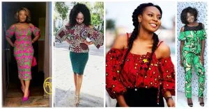 Sexy Ankara Cold Shoulder Styles