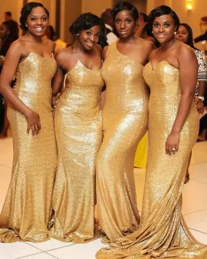 Beautiful Bridesmaids Dresses That Will Wow You This Weekend At The Nigerian Weddings.