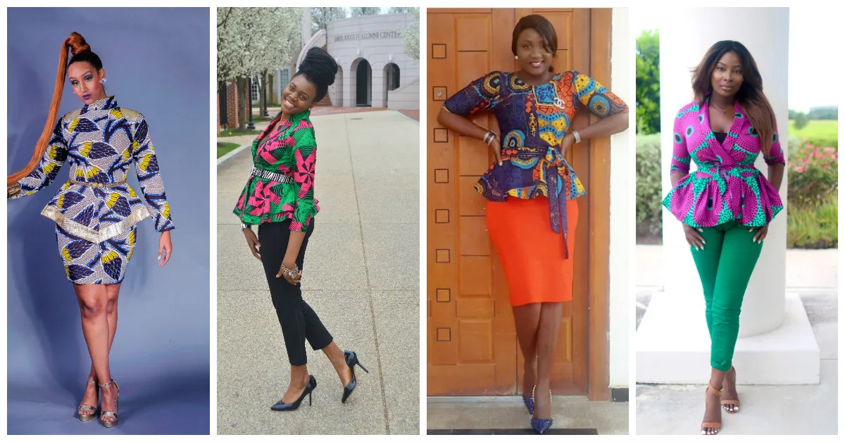 beautiful Ankara peplum Top styles for the fun weekend