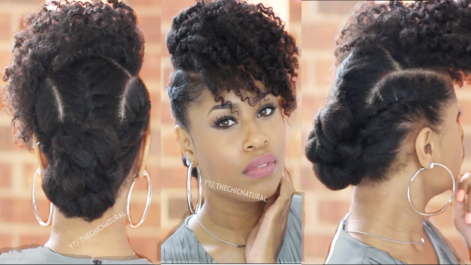 A Quick But Cute Twisted Updo In 10 Minutes