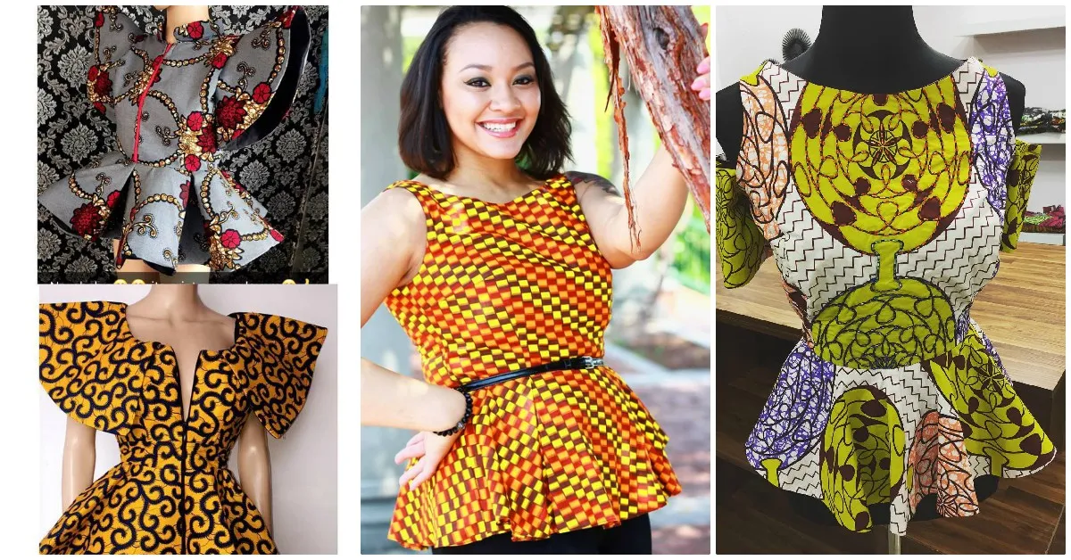 Beautiful Ankara Peplum Tops For a Beautiful Weekend
