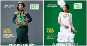 Sandra Ogbebor Covers the La Mode Magazine’s “Green October Event” Campaign In Style