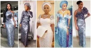 Glitz And Glamoros Aso Ebi Styles Slayed At Toke Makinwa’s Sisters Wedding #stabieverafter