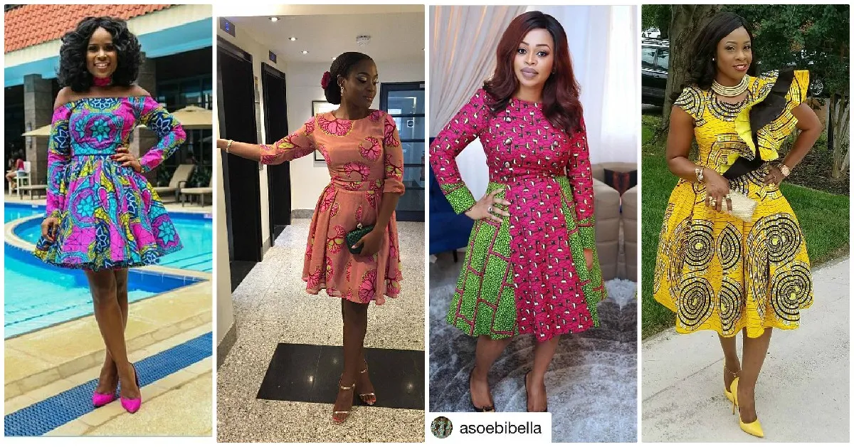Fabulous Collections of Ankara Skater Dress the fashionable ladies are slaying. 