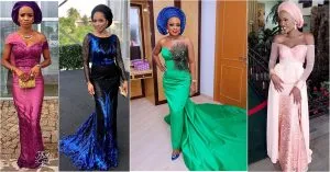 Peep These Lovely Asoebi Styles With Trains