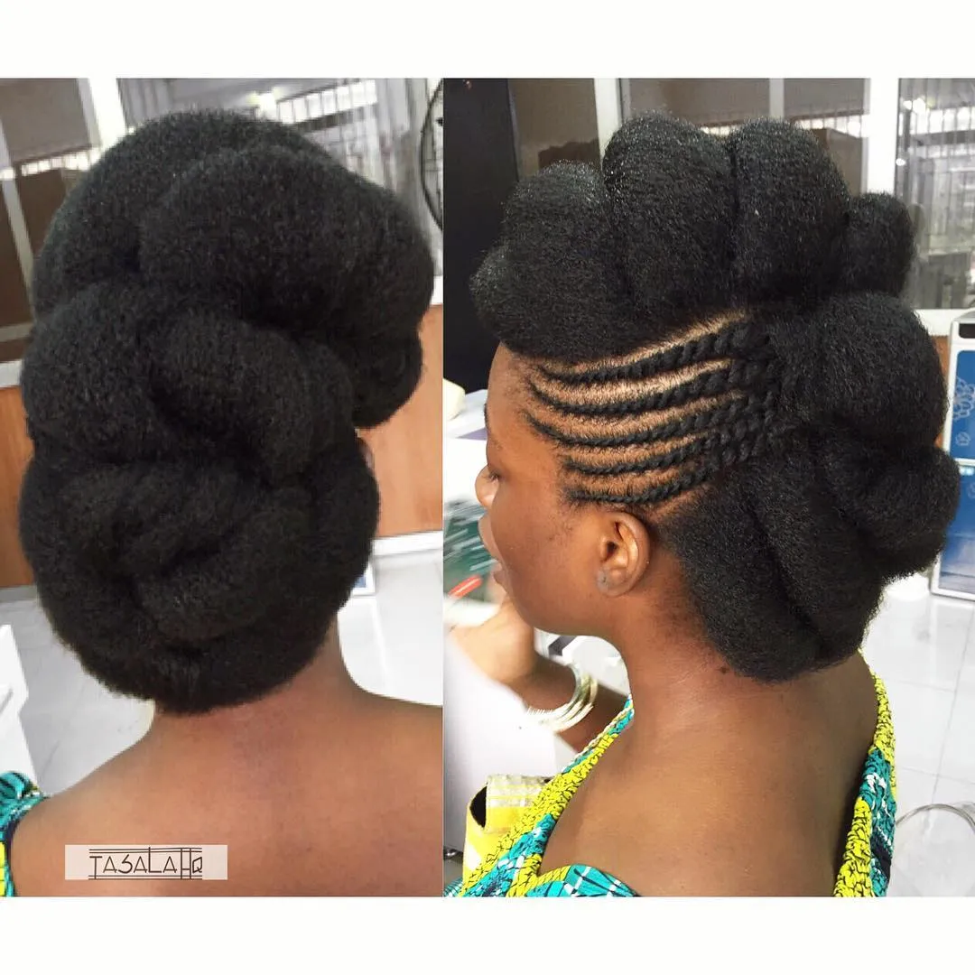 Mini Twists And Flat Twists On Short Natural Hair