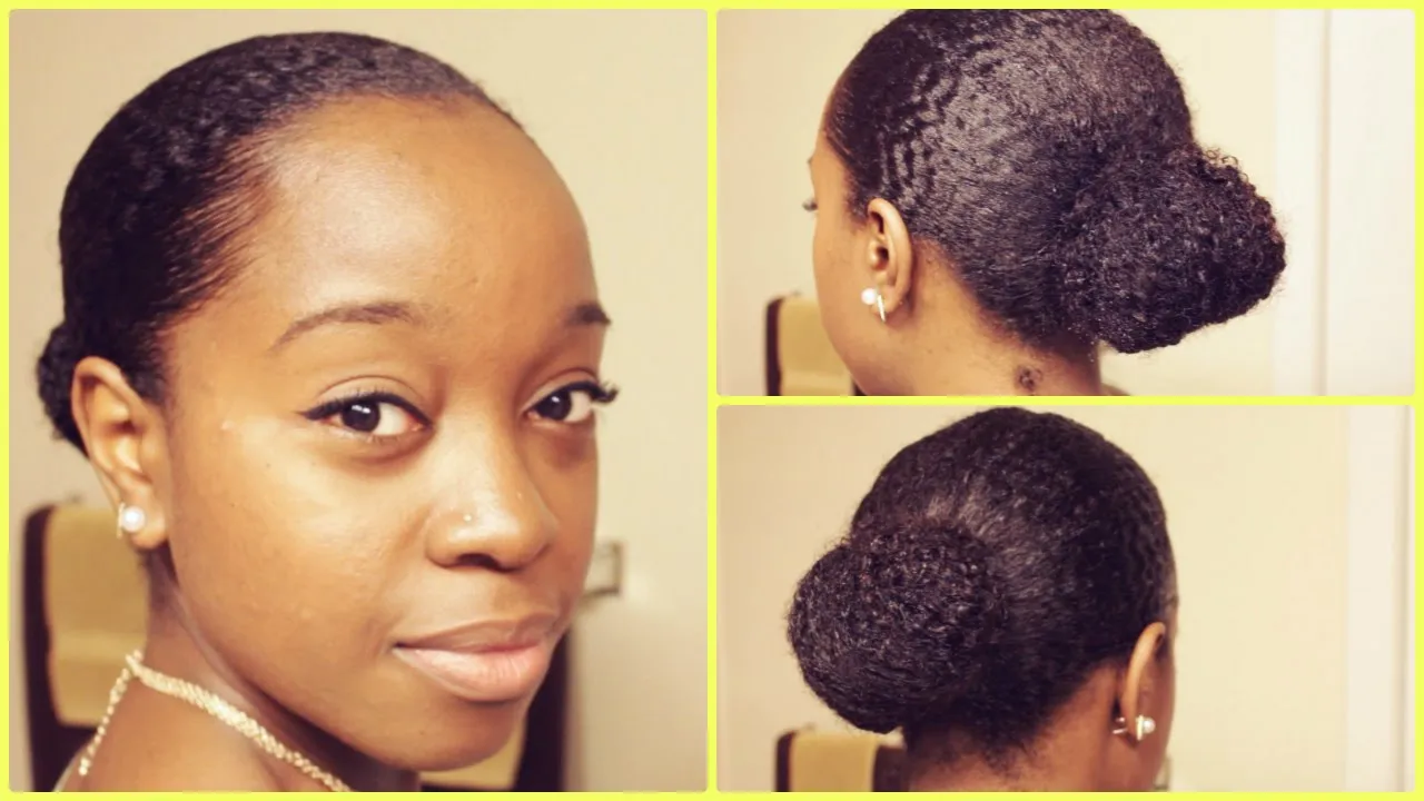 Learn How To Do Sleek Bun Hairstyle On Natural Hair