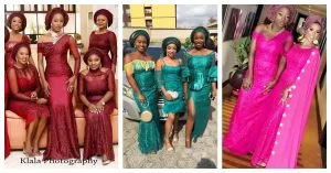 Wedding Guests Slaying Lace Asoebi Outfits
