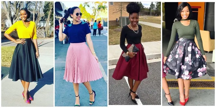 How To Stylishly Rock A Line Full Skirt To Church