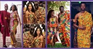 Beautiful Kente Styles For Ghanaian Marriage Ceremony