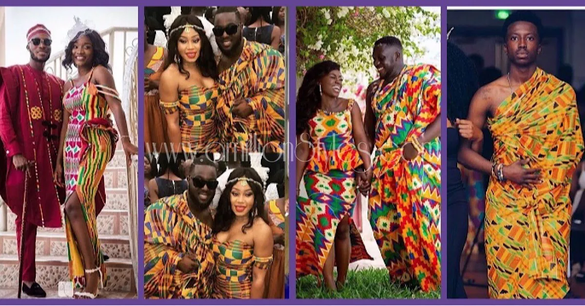Beautiful Kente Styles For Ghanaian Marriage Ceremony
