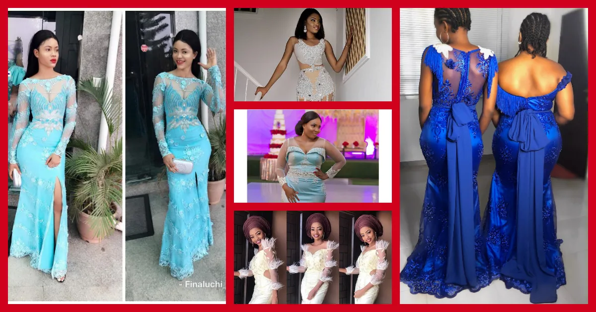 Tasteful Ways To Wear Nude Lace Asoebi Styles