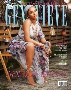 Adesua Etomi Is The Cover Star For Genevieve Magazine Travel Issue