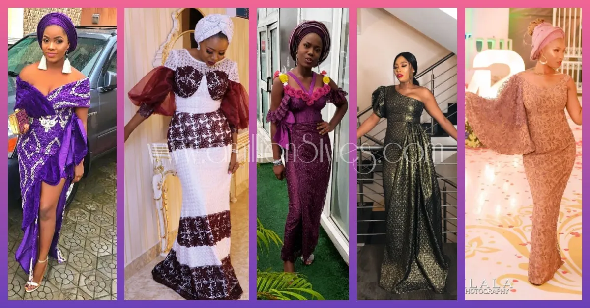 Check Out These Lace Asoebi Styles Toh Quality!