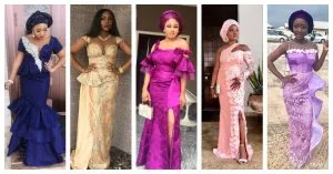 Today’s Funky Lace Asoebi Styles