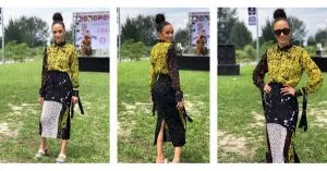 Eku Edewor Looks Amazing In This Adire Co-ord Set