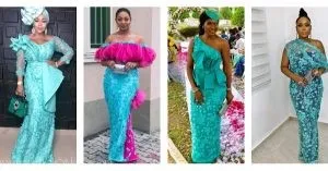 All The Beautiful Moments And The Best Asoebi Styles From Ihuoma Ejiofor And Ibrahim Suleiman’s White Wedding