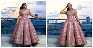 Rita Dominic Sparkles In A Ball Dress By Nigerian Label Tubo