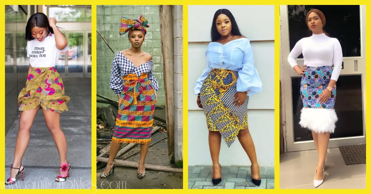 10 Fashionable Ankara Skirts