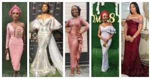 13 Latest, Most Recent Asoebi In Lace Style