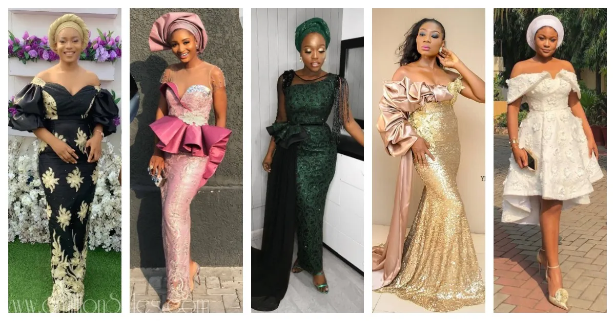 Latest Lace Asoebi Styles Volume 8
