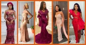 Spicy Red Hawt Lace Asoebi Styles