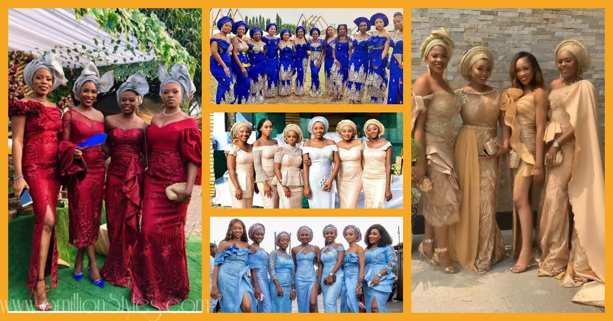 Beautiful Asoebi Bellas For Their Friends' Big Days