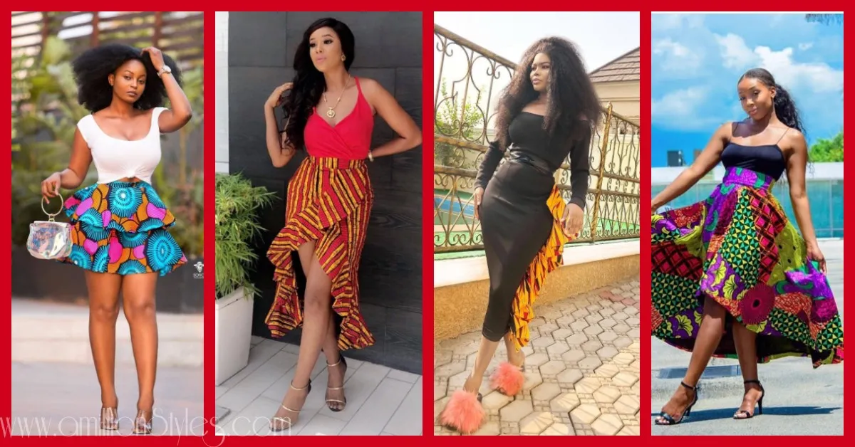 Love Skirts? These Hawt Ankara Skirts Are Just Right!
