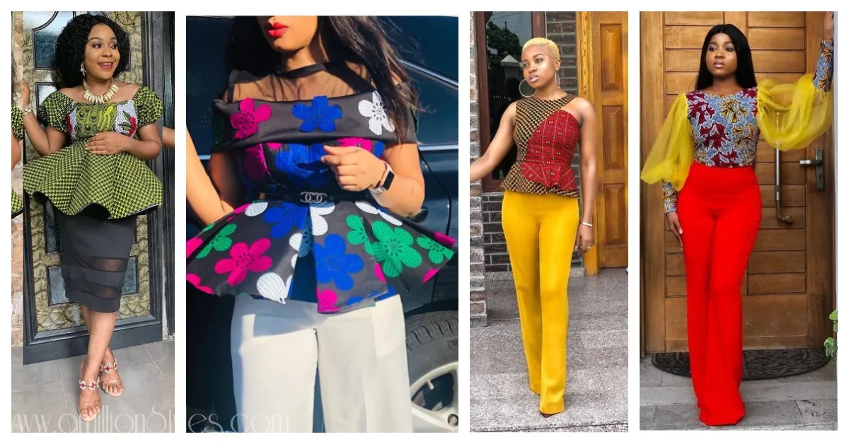 8 Ankara Blouses Great For TGIF Look
