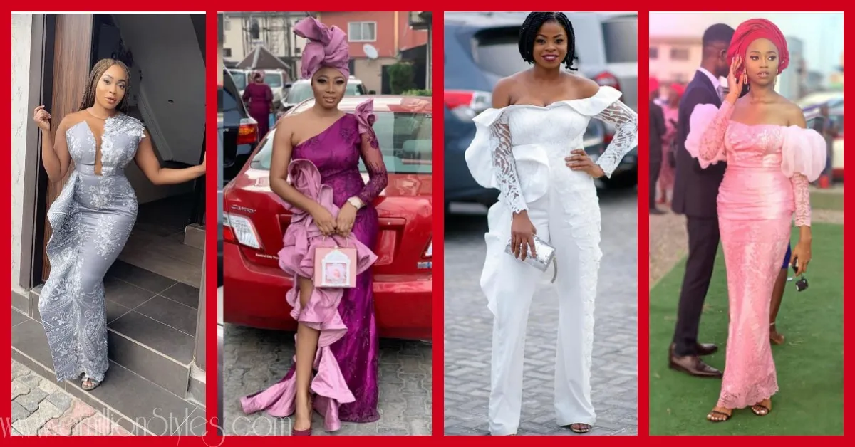 Latest Lace Asoebi Styles Volume 34