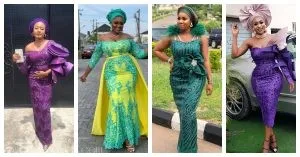 Latest Lace Asoebi Styles Volume 45