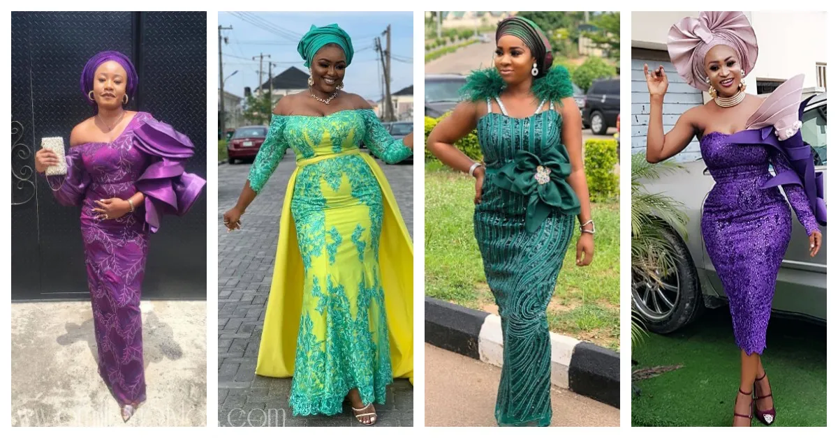 Latest Lace Asoebi Styles Volume 45