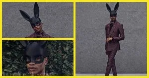 Denola Grey Snatched Our Wigs Off In This Bunny-Playboy Mask