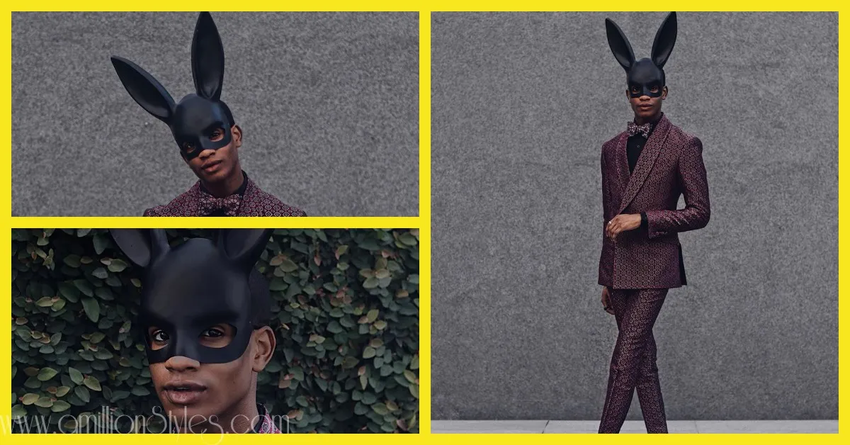 Denola Grey Snatched Our Wigs Off In This Bunny-Playboy Mask