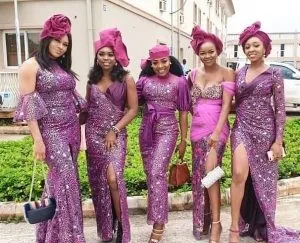 Asoebi Styles From Bam Bam And Teddy A's Wedding (#BambamTeddy2019)