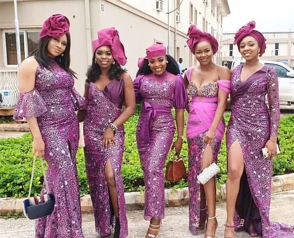 Asoebi Styles From Bam Bam And Teddy A's Wedding (#BambamTeddy2019)