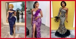 Latest Nigerian Lace Styles and Designs: Monostrap Lace Asoebi Styles