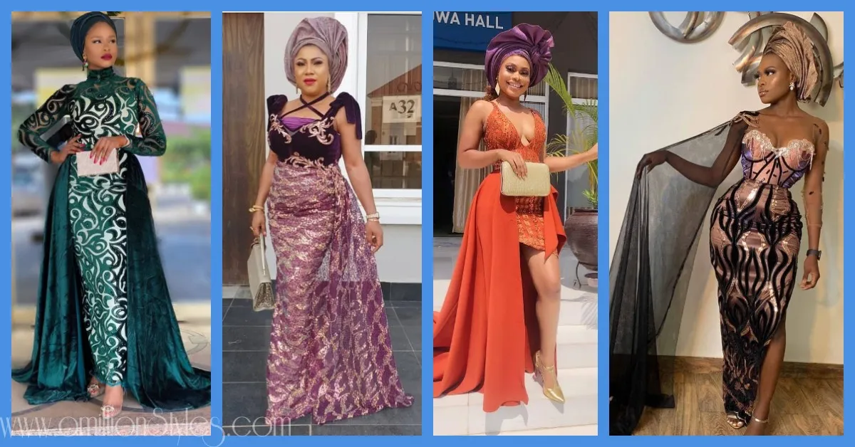 These Lace Asoebi Styles With Matching Trains Are Too Good To Ignore