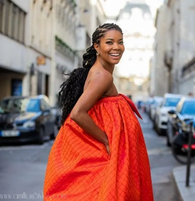 Gabrielle Union-Wade Rocks Baggy Dress By Christopher John Rogers