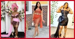 2020 Asoebi Trends: Short Gowns With Side Trains