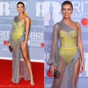 Montana Brown Stuns In Rami Kadi For 2020 Brits Awards