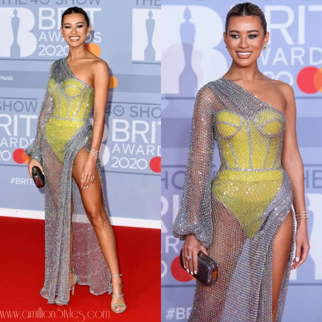 Montana Brown Stuns In Rami Kadi For 2020 Brits Awards