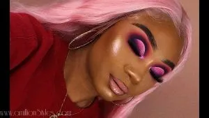 Tutorial: Valentine Day Pink Smoky Cut Crease Makeup Look